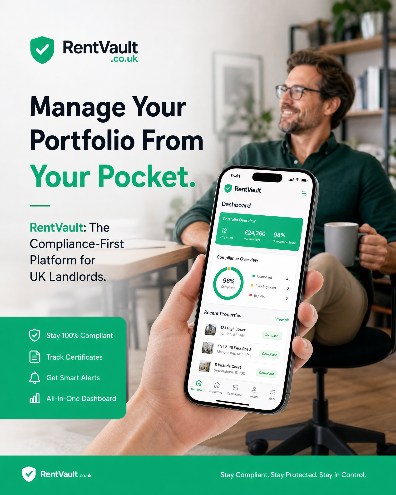 RentVault - The Compliance-First Platform for UK Landlords